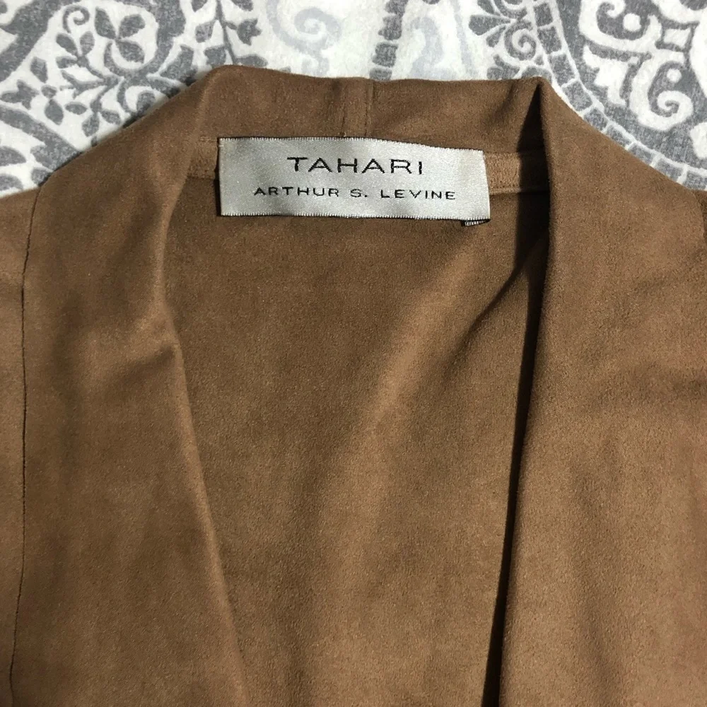 Tahari ASL Faux Suede Fringe Vest - Picture 3 of 3